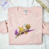 Alakazam Pokemon Embroidered Shirt, Anime Embroidered Shirt