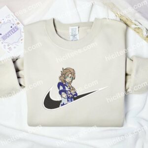 Albedo Genshin Impact Embroidered Shirt, Anime Embroidered Shirt 1 Albedo Genshin Impact Embroidered Shirt Anime Embroidered Shirt 2