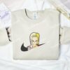 Android 18 Dragon Ball Embroidered Shirt, Anime Embroidered Shirt
