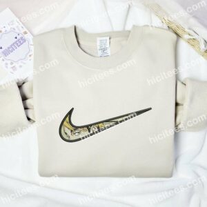 Anime Eyes Swoosh Brand Logo Embroidered Shirt 1 Anime Eyes Swoosh Brand Logo Embroidered T shirt 2