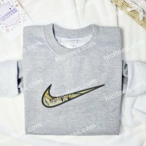 Anime Eyes Swoosh Brand Logo Embroidered Shirt 2 Anime Eyes Swoosh Brand Logo Embroidered T shirt 3