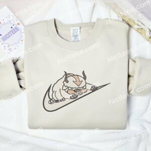 Appa Avatar The Last Air Bender Anime Embroidered Shirt 1 Appa Avatar The Last Air Bender Embroidered Hoodie Anime Embroidered Hoodie 2