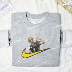 Atsumu Miya Haikyuu Anime Swoosh Embroidered Shirt 2 Atsumu Miya Haikyuu Swoosh Embroidered Shirt Anime Embroidered Shirt 3