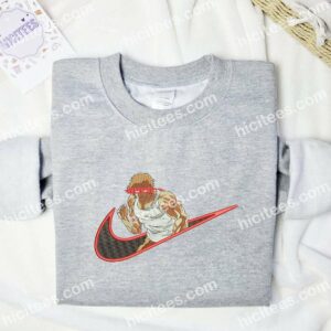 Baki Hanma Anime Embroidered Shirt 1 Baki Hanma Embroidered Hoodie Anime Embroidered Hoodie 2