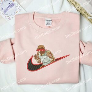 Baki Hanma Anime Embroidered Shirt 2 Baki Hanma Embroidered Hoodie Anime Embroidered Hoodie 3