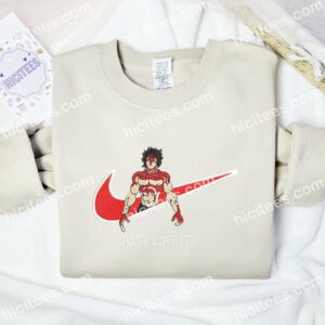 Baki Hanma Anime Embroidered Shirt 1 Baki Hanma Embroidered Shirt Anime Embroidered Shirt 2