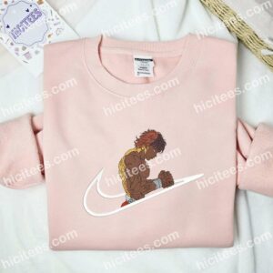 Baki Hanma Anime Embroidered Shirt 1 Baki Hanma Embroidered T shirt Anime Embroidered T shirt 2