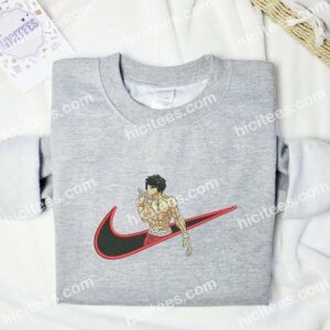 Baki Hanma Anime Embroidered Shirt 2 Baki Hanma Embroidered Sweatshirt Anime Embroidered Sweatshirt 3