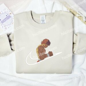 Baki Hanma Anime Embroidered Shirt 2 Baki Hanma Embroidered T shirt Anime Embroidered T shirt 3