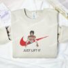 Baki Hanma Just Lift It Anime Embroidered Shirt
