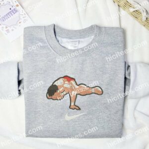 Baki Hanma Hurt Embroidered Hoodie Anime Embroidered Shirt 2