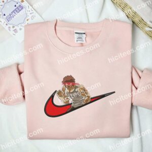 Baki Hanma Laser Eyes Embroidered Shirt Anime Embroidered Shirt 3