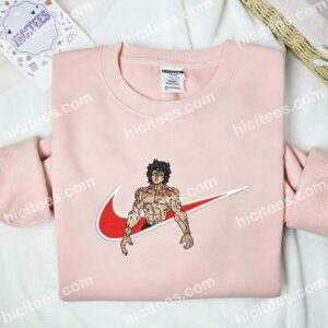 Baki Hanma Swoosh Anime Embroidered Shirt 2 Baki Hanma Swoosh Embroidered Sweatshirt Anime Embroidered Sweatshirt 3