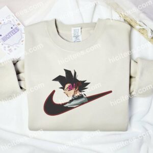 Black Goku Dragon Ball Anime Embroidered Shirt 1 Black Goku Dragon Balls Embroidered Shirt Anime Embroidered Shirt 2