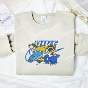 Blastoise Pokemon Embroidered Hoodie Anime Embroidered Hoodie 2