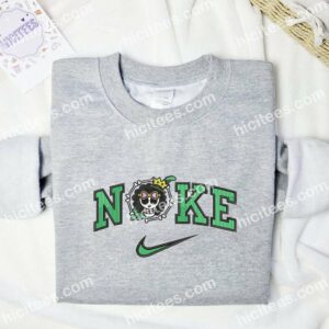 Brook Jolly Roger One Piece Anime Embroidered Shirt 2 Brook Jolly Roger Logo One Piece Embroidered Shirt Anime Embroidered Shirt 3