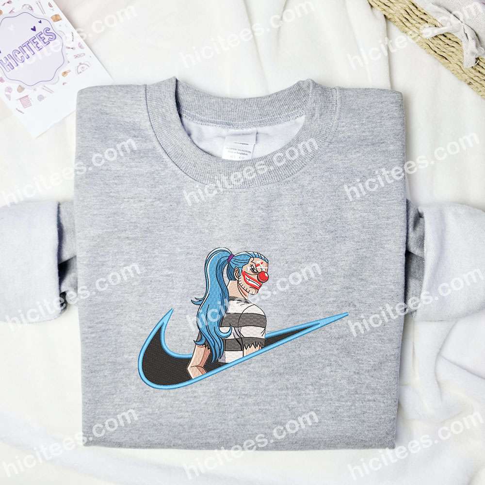 Buggy One Piece Anime Embroidered Shirt Buggy One Piece Anime Embroidered Shirt