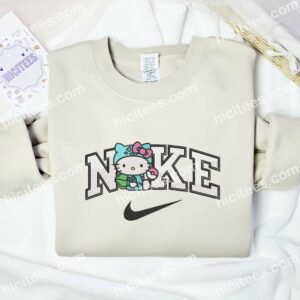 Bulbasaur Hello Kitty Pokemon Anime Embroidered Shirt 2 Bulbasaur Hello Kitty Embroidered Shirt Anime Embroidered Shirt 3