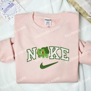 Bulbasaur Pokemon Anime Embroidered Shirt 2 Bulbasaur Pokemon Embroidered Hoodie Anime Embroidered Shirt 3