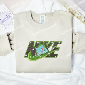 Bulbasaur Happy Pokemon Anime Embroidered Shirt 1 Bulbasaur Pokemon Embroidered Shirt Anime Embroidered Hoodie 2
