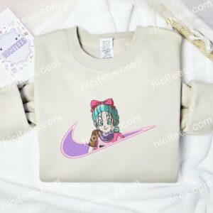 Bulma Dragon Ball Anime Embroidered Shirt 1 Bulma Dragon Balls Embroidered Shirt Anime Embroidered Shirt 2