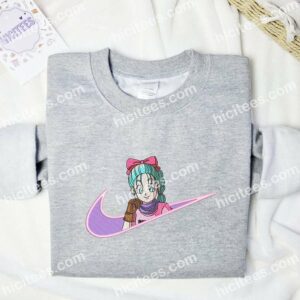 Bulma Dragon Ball Anime Embroidered Shirt 2 Bulma Dragon Balls Embroidered Shirt Anime Embroidered Shirt 3