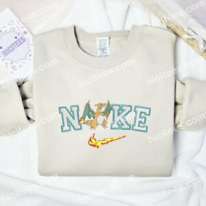 Charizard Fire Pokemon Anime Embroidered Shirt 2 Charizard Pokemon Embroidered Hoodie Anime Embroidered Hoodie 3