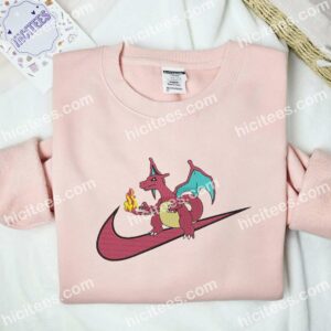 Charizard Pokemon Anime Embroidered Shirt 2 Charizard Pokemon Embroidered Hoodie Anime Embroidered T shirt 3