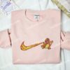 Charmander Swoosh Pokemon Anime Embroidered Shirt