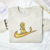 Charmander Swoosh Pokemon Anime Embroidered Shirt