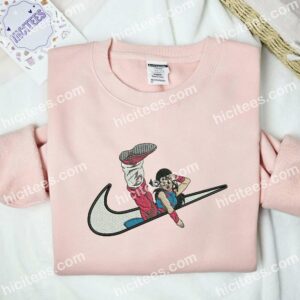Chi Chi Dragon Ball Anime Embroidered Shirt 1 Chi Chi Swoosh Dragon Balls Embroidered Shirt Anime Embroidered Shirt 2