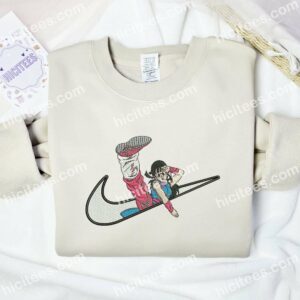 Chi Chi Dragon Ball Anime Embroidered Shirt 2 Chi Chi Swoosh Dragon Balls Embroidered Shirt Anime Embroidered Shirt 3