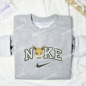 Chibi Evee Pokemon Embroidered Shirt Anime Embroidered Shirt 2