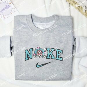 Chopper One Piece Anime Embroidered Shirt 1 Chopper One Piece Embroidered Hoodie Anime Embroidered Shirt 2