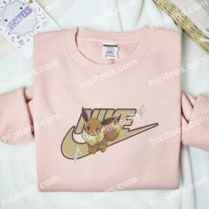 Cute Evee Pokemon Anime Embroidered Shirt 1 Cute Evee Pokemon Embroidered Shirt Anime Embroidered Shirt 2