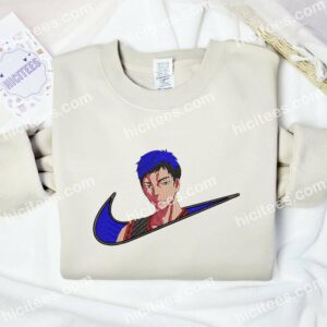 Daiki Aomine Kuroko no Basuke Embroidered Hoodie Anime Embroidered Shirt 2
