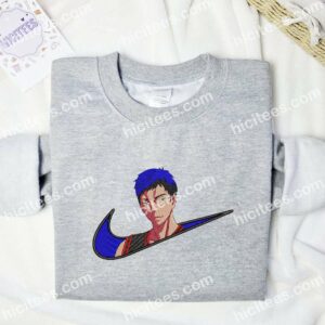 Daiki Aomine Kuroko no Basuke Embroidered Hoodie Anime Embroidered Shirt 3