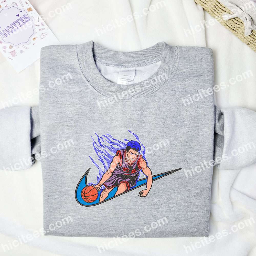 Daiki Aomine Kuroko no Basuke Anime Embroidered Shirt Daiki Aomine Kuroko no Basuke Anime Embroidered Shirt