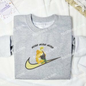 Dio Brando JoJo's Bizarre Adventure Anime Embroidered Shirt 1 Dio Brando JoJos Bizarre Adventure Embroidered Hoodie Anime Embroidered Hoodie 2