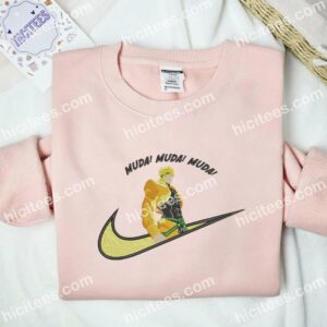 Dio Brando JoJo's Bizarre Adventure Anime Embroidered Shirt 2 Dio Brando JoJos Bizarre Adventure Embroidered Hoodie Anime Embroidered Hoodie 3