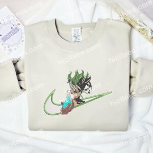 Dr Stone Embroidered Shirt Anime Embroidered Hoodie 2