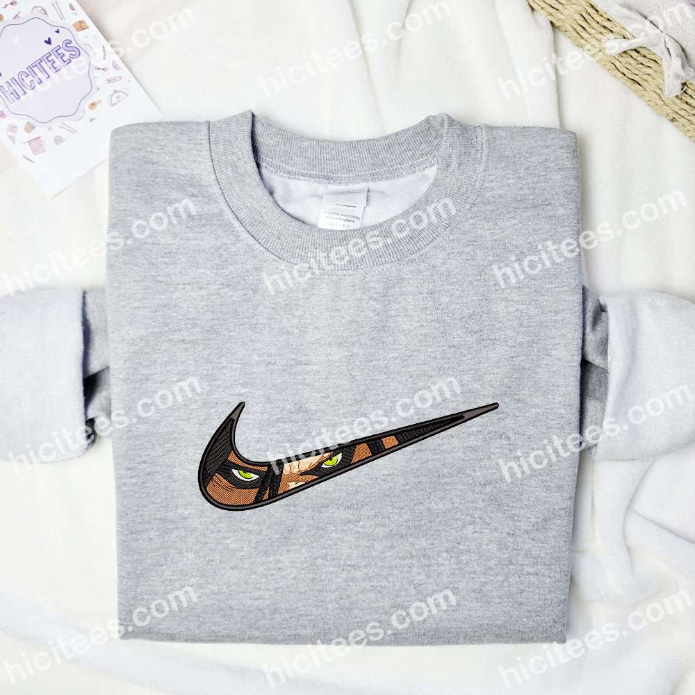 Eren Yeager Attack On Titan Anime Embroidered Shirt Eren Yeager Attack On Titan Anime Embroidered Shirt