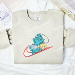 Alphonse And Edward Chibi Fullmetal Alchemist Anime Embroidered Shirt 1 Fullmetal Alchemist Embroidered Shirt Anime Embroidered Shirt 2