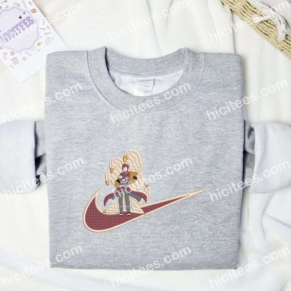 Gaara Naruto Anime Embroidered Shirt Gaara Naruto Anime Embroidered Shirt