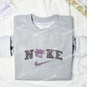 Gengar Pokemon Anime Embroidered Shirt 2 Ganger Pokemon Embroidered Shirt Anime Embroidered Shirt 3
