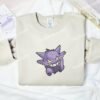Gengar Pokemon Anime Embroidered Shirt