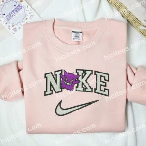 Gengar Pokemon Anime Embroidered Shirt 2 Gengar Pokemon Embroidered T shirt Anime Embroidered T shirt 3