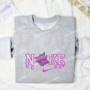 Gengar Duki Pokemon Anime Embroidered Shirt 2 Gengar Wings Pokemon Embroidered Shirt Anime Embroidered Shirt 3