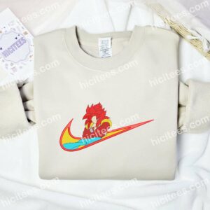 Gogeta Swoosh Dragon Ball Anime Embroidered Shirt 1 Gogeta Swoosh Dragon Ball Embroidered Shirt Anime Embroidered Shirt 2