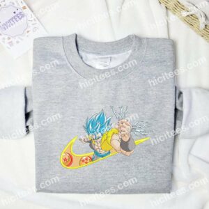 Gogeta Swoosh Dragon Ball Anime Embroidered Shirt 2 Gogeta Swoosh Dragon Ball Embroidered Hoodie Anime Embroidered Hoodie 3